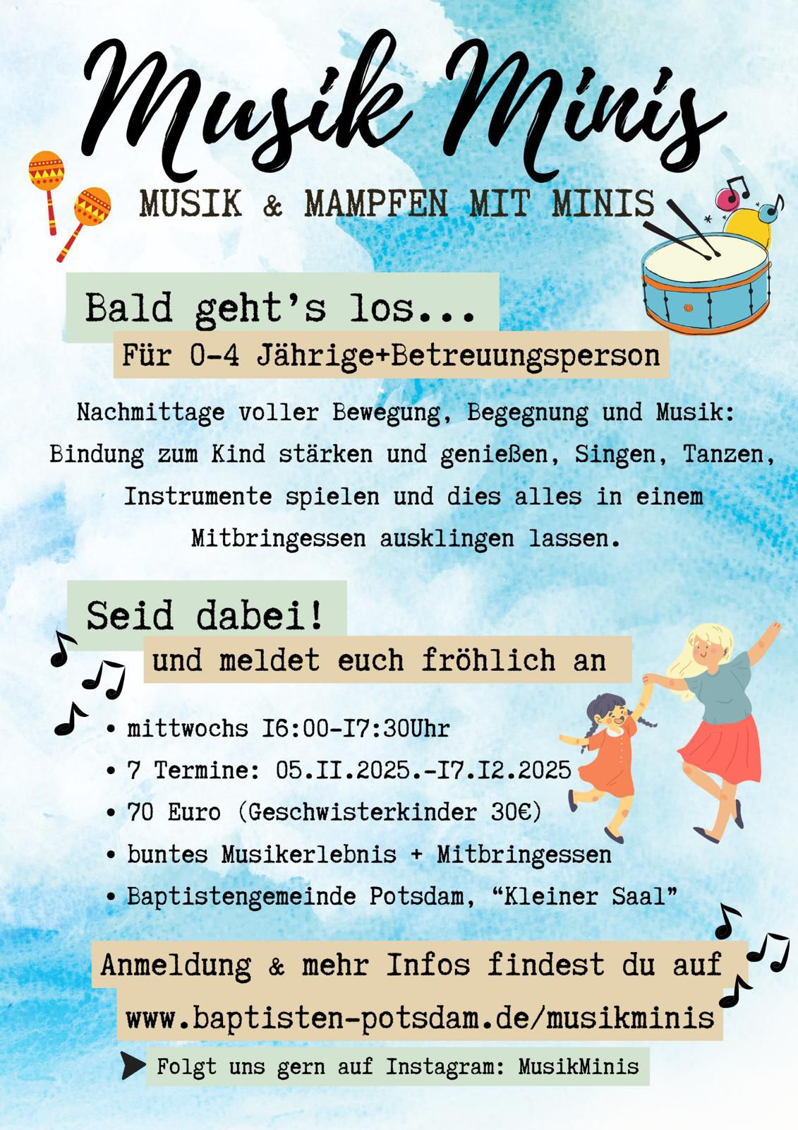 Musik und Mampfen mit Minis