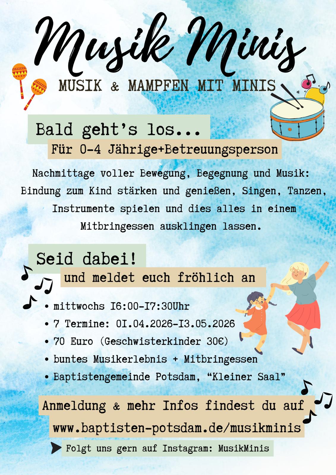 Musik und Mampfen mit Minis